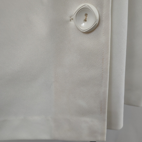 Vintage 70s Womens Blue and White Floral Mini Dress Mod - Picture 10 of 11